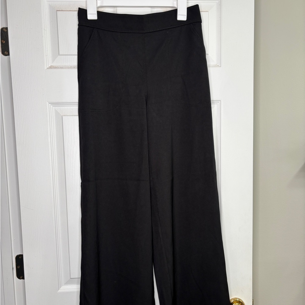 Dressy Black Wide-Leg Women's Pants